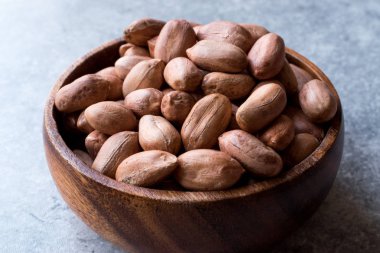 Organik ham fındık içi ahşap kase