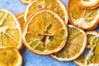 Yemeye hazır kurutulmuş Portakal dilim.