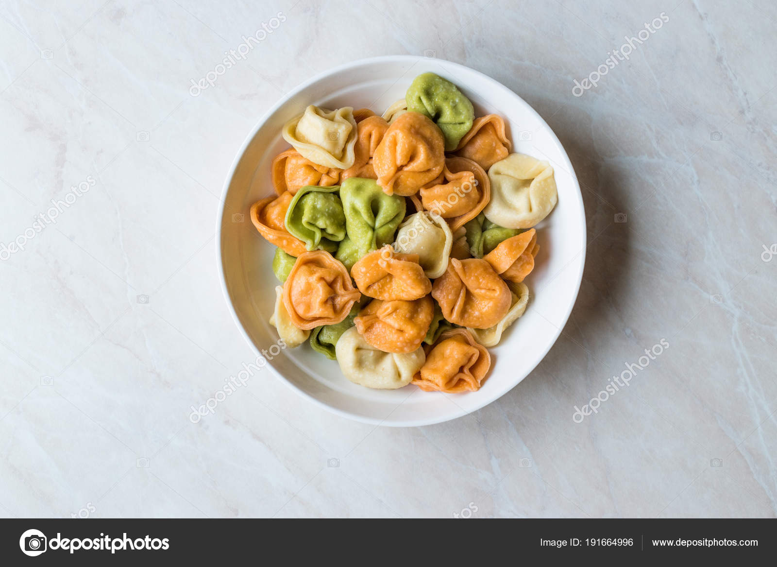Tri Colored Tortellini Pasta Multicolor Or Colorful Stock Photo C Alp Aksoy 191664996