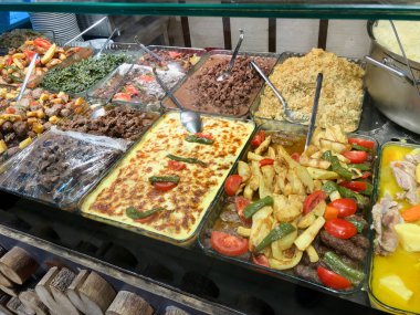 Geleneksel Türk / Karadeniz ev yapımı yiyecek servis restoran Satılık büyük kasetlerine.