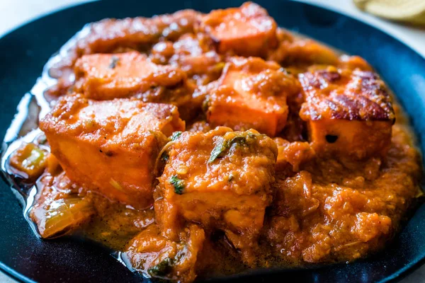 Indian Food Paneer Butter Tikka Masala / Cheese Cottage Curry. Aliments traditionnels biologiques . — Photo