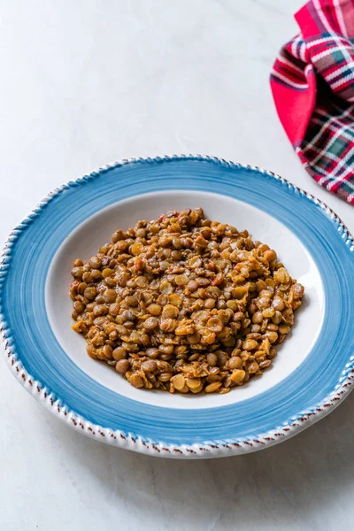 Homemade Turkish Food Lentil Ragu with Minced Meat. Organic Traditional Food. — Stock Image Homemade Turkish Food Lentil Ragu with Minced Meat. Organic Traditional Food. Stock Picture