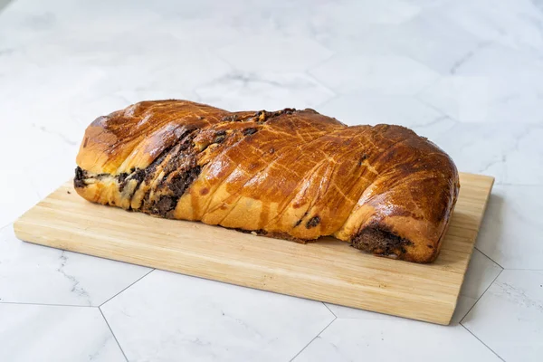 Хлебный Пирог Бабка Cozonac Sol Sourdtest Brioche Традиционная Пекарня — стоковое фото