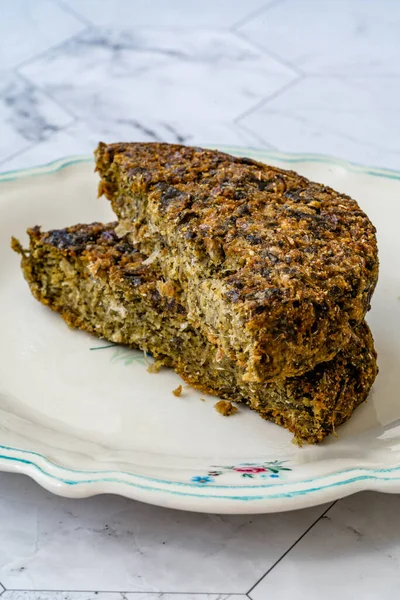 Turkish Karadeniz Food Anchovy Bread Hamsi Ekmek Hamsikoli Cornflour Traditional — Stock Photo, Image