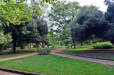 Park ve bahçelerde Montjuic dağ