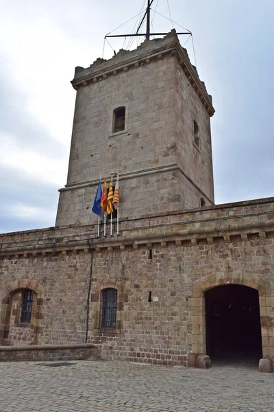 Montjuic Kalesi — Stok fotoğraf