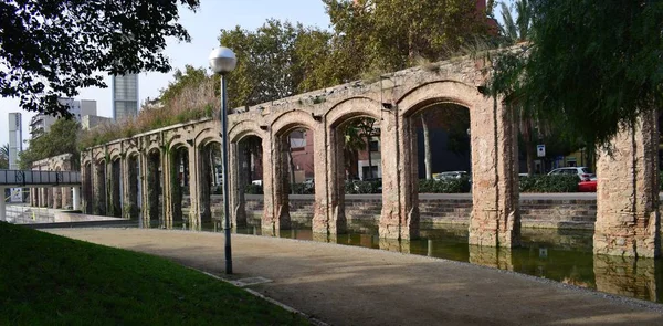 Acueductos parque del Clot — Foto Stock