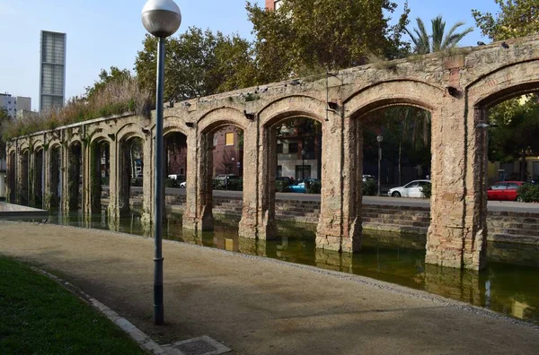Acueductos parque del Clot — Foto de Stock