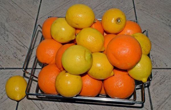 Vruchten oranje citroenen — Stockfoto