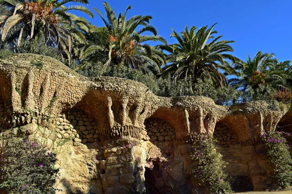 A Güell Park viadukt — Stock Fotó