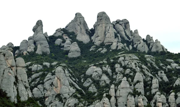 Skalnatá hora Montserrat v Barceloně — Stock fotografie