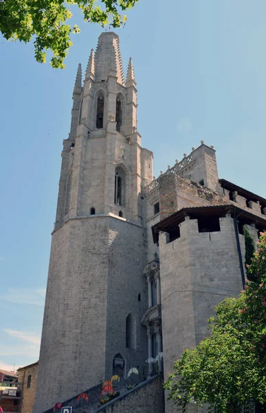 San Feliu Gerona-bazilika, — Stock Fotó