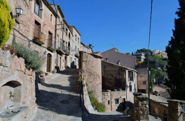 巴塞罗那省村中世纪城市 — 图库照片