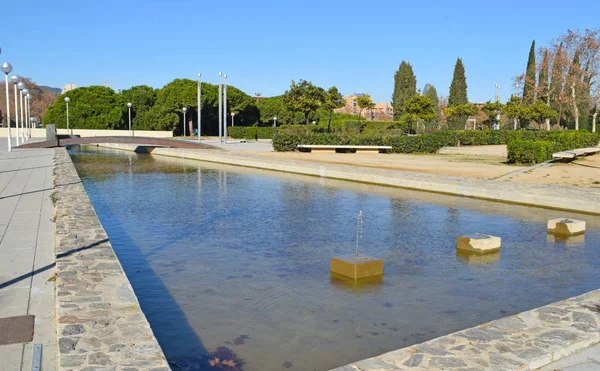 Garten Olympischen Dorf Von Barcelona Spanien — Stockfoto