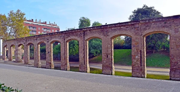 Aqueduto Clot Parque Público Barcelona — Fotografia de Stock