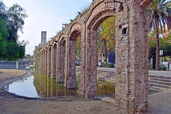 Aqueduto Clot Parque Público Barcelona — Fotografia de Stock