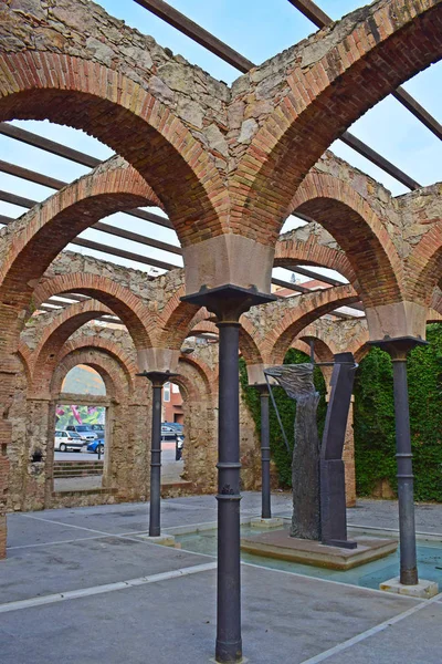 Łuki Architektoniczne Publicznym Parku Clot Barcelona — Zdjęcie stockowe