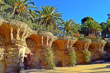 Guell Park Barcelona'da Antonio Gaud tarafından
