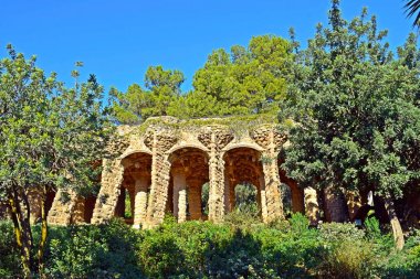 Guell Park Barcelona'da Antonio Gaud tarafından