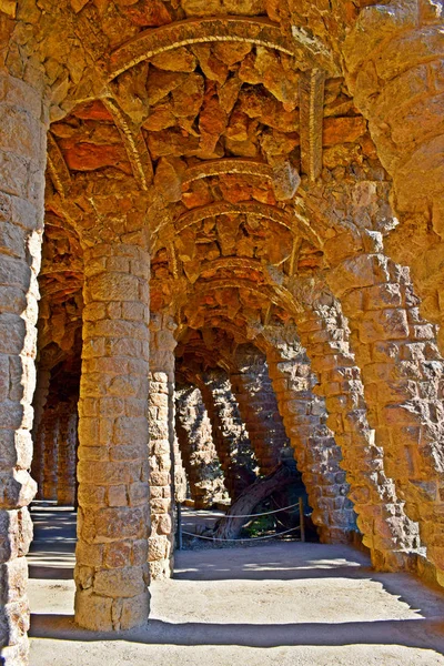 Güell Park Barcelonában Antonio Gaud — Stock Fotó