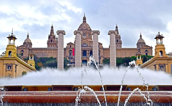 Fuente Monjuic Barcelona — Foto de Stock
