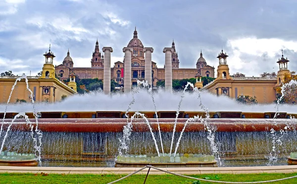 Fuente Monjuic Barcelona — Foto de Stock