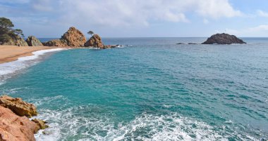 Gerona Tossa kıyıları manzaralar