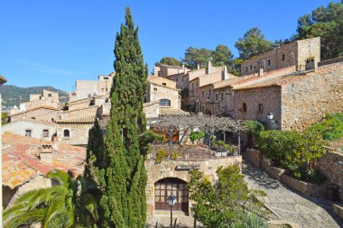 Tossa Gerona Ortaçağ duvarlı şehir