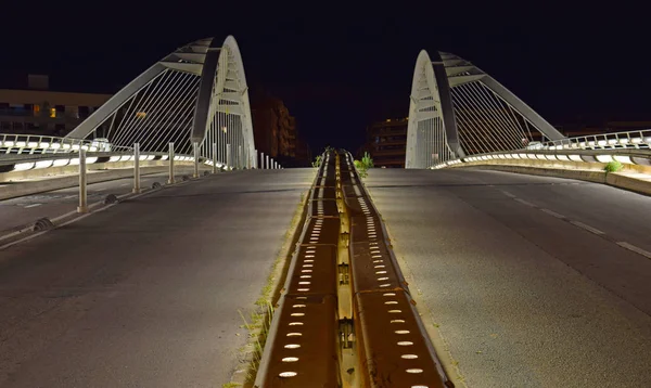 Calatrava Bridge Barcelonaarcelona — Stock Photo, Image