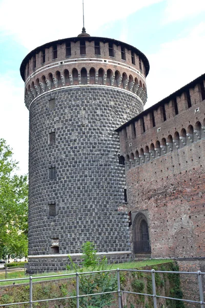 Castelo Sforzesco Milão Ital — Fotografia de Stock