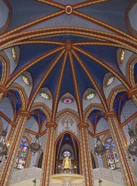 Santuario de la Misericordia 'nın içinde, Canet de Mar Barcelona İspanya' da
