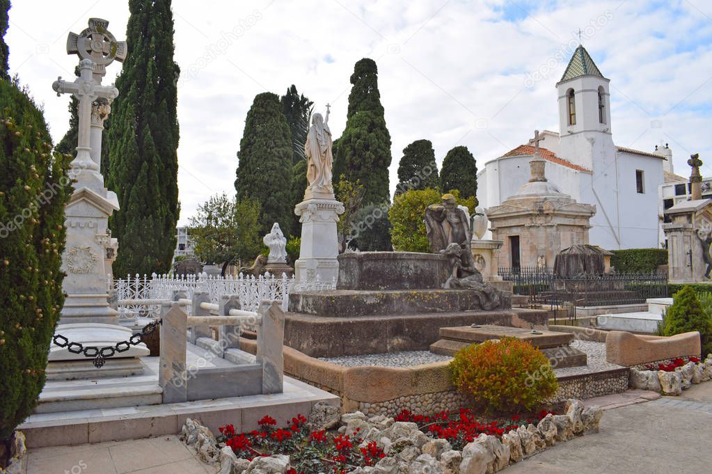 Cemetery city of Sitges, Barcelona Spain