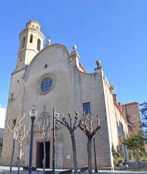 Calella Barcelona Spanya San Maria San Nicolau Kilisesi — Stok fotoğraf