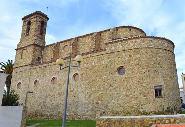 Kirche Der Heiligen Maria Palafolls Barcelona Spanien — Stockfoto