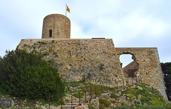 Castillo Sant Joan Blanes Cataluña España — Foto de Stock