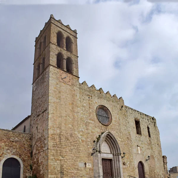 Kyrkan Santa Maria Blanes Girona Spanien — Stockfoto