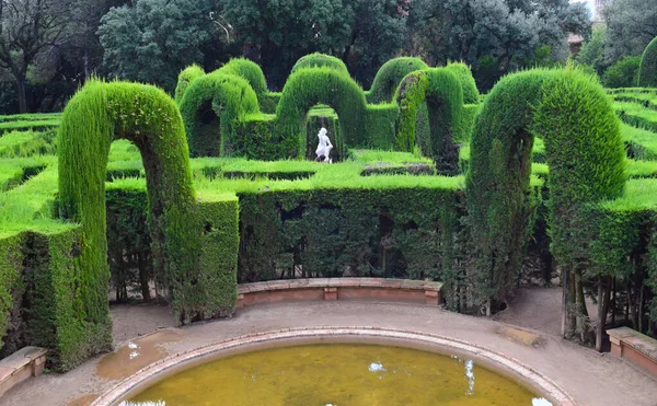 Horta Labirynt Park Barcelonie Spai — Zdjęcie stockowe