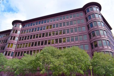 Barcelona Katalonya 'daki modern binalar Spai