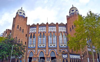 Barcelona Spai 'de muazzam bir boğa güreşi.