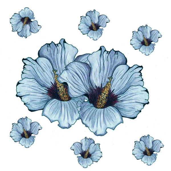 Nahtlose mutern.watercolor Blume Hintergrund. — Stockfoto