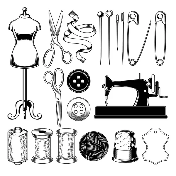 Set icônes de tailleur isolé sur blanc, élément de conception — Image vectorielle