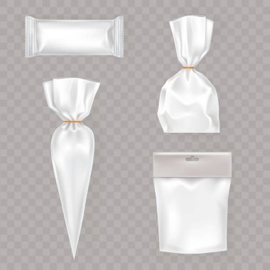 Koleksiyon, sahte gıda ve snack ürünler için ambalaj.