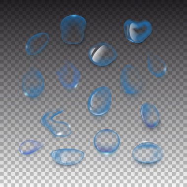 Simgeler gerçekçi damlacıkları kümesi