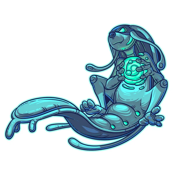 モンスター水の要素のベクトル イラスト. — ストックベクタ