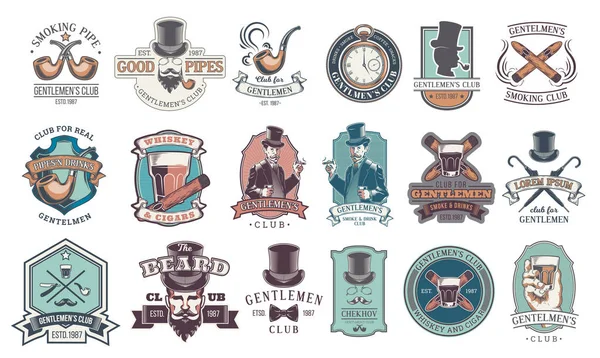 Conjunto de emblemas de caballero vintage, etiquetas . — Vector de stock