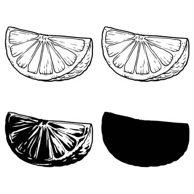 Siluet turuncu beyaz bir arka plan üzerinde kümesi