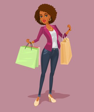 resimde gülümseyen kız-müşteri