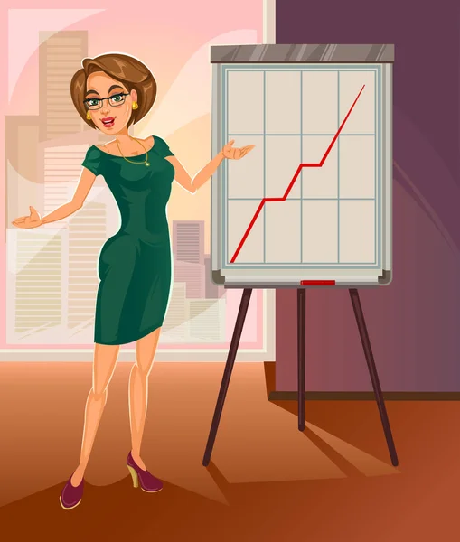 Ilustración mujer de negocios — Foto de Stock