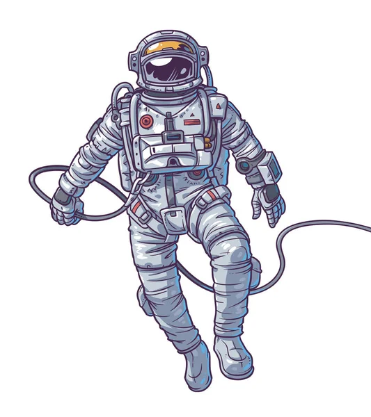 Ilustrace kosmonaut prostor — Stock fotografie