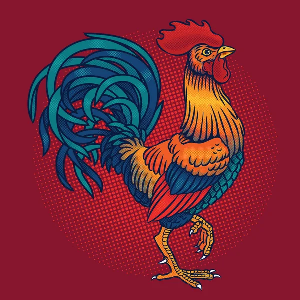 Illustration of a rooster — Stock Photo, Image